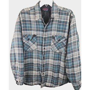 Dakota shirt Jacket shacket men's Large Tall plaid flannel quilt lined outdoor